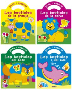 Portada de PINTA I ENGANXA LES BESTIOLES (4 TITOLS)