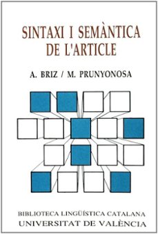 Portada de SINTAXI I SEMANTICA DE L ARTICLE