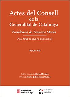 Portada de ACTES DEL CONSELL DE LA GENERALITAT DE CATALUNYA (VOL. VIII)