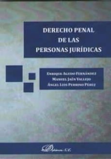 Portada de DERECHO PENAL DE LAS PERSONAS JURIDICAS