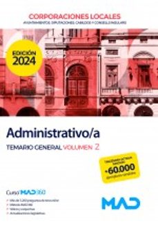 ADMINISTRATIVO/A DE AYUNTAMIENTOS, DIPUTACIONES Y OTRAS CORPORACIONES LOCALES.