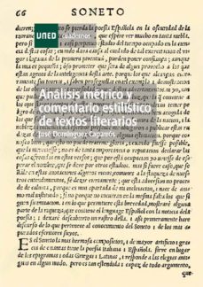 Portada de ANALISIS METRICO Y COMENTARIO ESTILISTICO DE TEXTOS LITERARIOS (EBOOK)