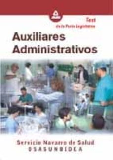 Bressoamisuradi.it Auxiliares Administrativos Del Servicio Navarro De Salud-osasunbi Dea: Test De La Parte Legislativa Image