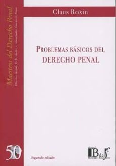 Imagen de PROBLEMAS BASICOS DEL DERECHO PENAL 2017 de CLAUS ROXIN