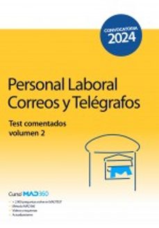 Mejores libros electrónicos descargados PERSONAL LABORA DE CORREOS Y TELEGRAFOS. TEST COMENTADOS (VOL. 2) CHM iBook 9788414275672 de 