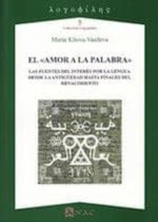 Portada de EL AMOR A LA PALABRA