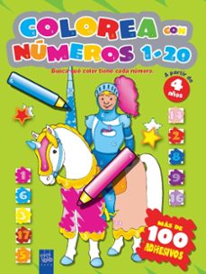 Portada de COLOREA CON NUMEROS 1-10 AMARILLO