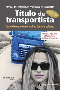 Portada de MANUAL DE COMPETENCIA PROFESIONAL DE TRANSPORTE. TITULO DE TRANSPORTISTA