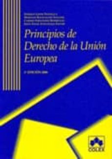 Portada de PRINCIPIOS DE DERECHO DE LA UNION EUROPEA