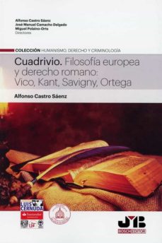 Portada de CUADRIVIO. FILOSOFIA EUROPEA Y DERECHO ROMANO: VICO, KANT, SAVIGNY, ORTEGA