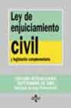 Portada de LEY DE ENJUICIAMIENTO CIVIL Y LEGISLACION COMPLEMENTARIA (4ª ED.)