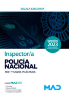 Descarga de libros pdf INSPECTOR/A DE POLICIA NACIONAL. TEST Y CASOS PRACTICOS de 