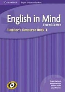 Descarga de ebooks de computadora epub ENGLISH IN MIND FOR SPANISH SPEAKERS LEVEL 3 TEACHER S RESOURCE B OOK WITH AUDIO CDS (4) (2ND EDITION) de BRIAN HART