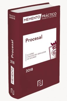 Portada de MEMENTO PROCESAL 2018