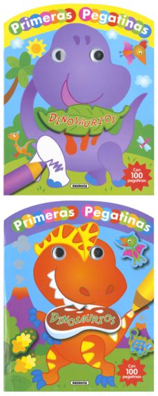 Portada de DINOSAURIOS CON OJOS Y PEGATINAS (2 TITULOS)