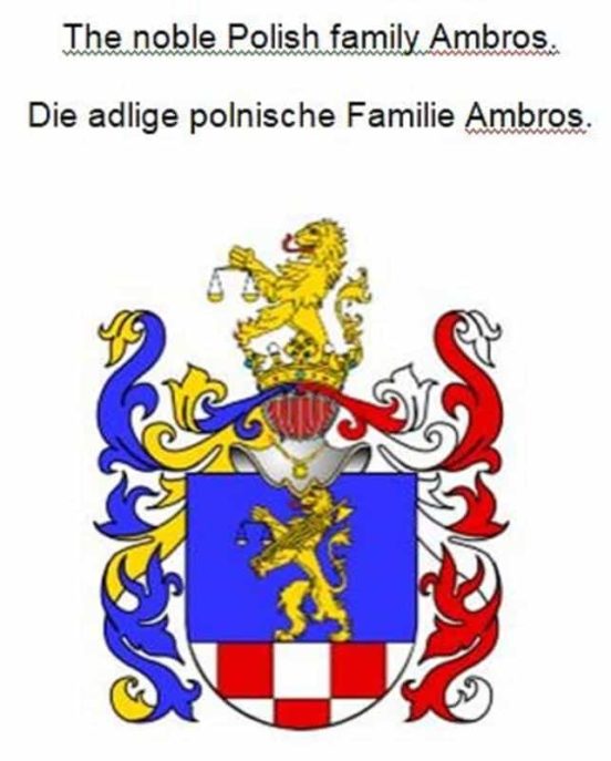 Ebook THE NOBLE POLISH FAMILY AMBROS. DIE ADLIGE POLNISCHE FAMILIE